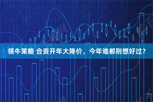 领牛策略 合资开年大降价，今年谁都别想好过？